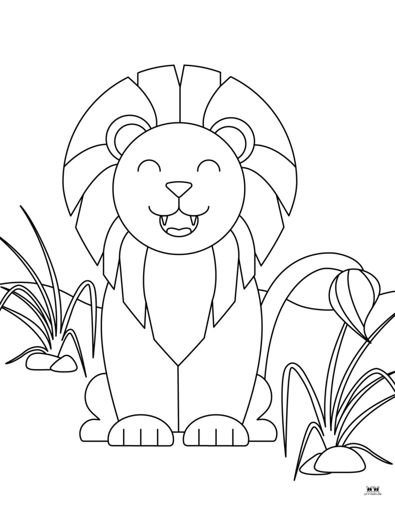 150 Lion Coloring Pages: Roaring Fun for Kids 109