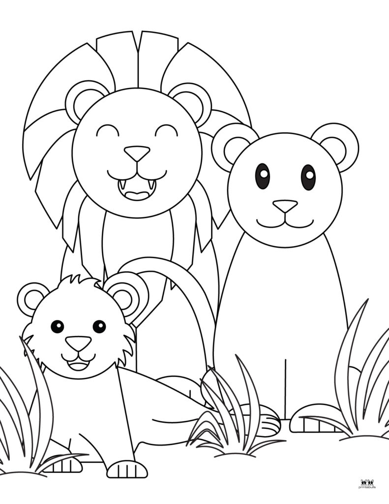 150 Lion Coloring Pages: Roaring Fun for Kids 112