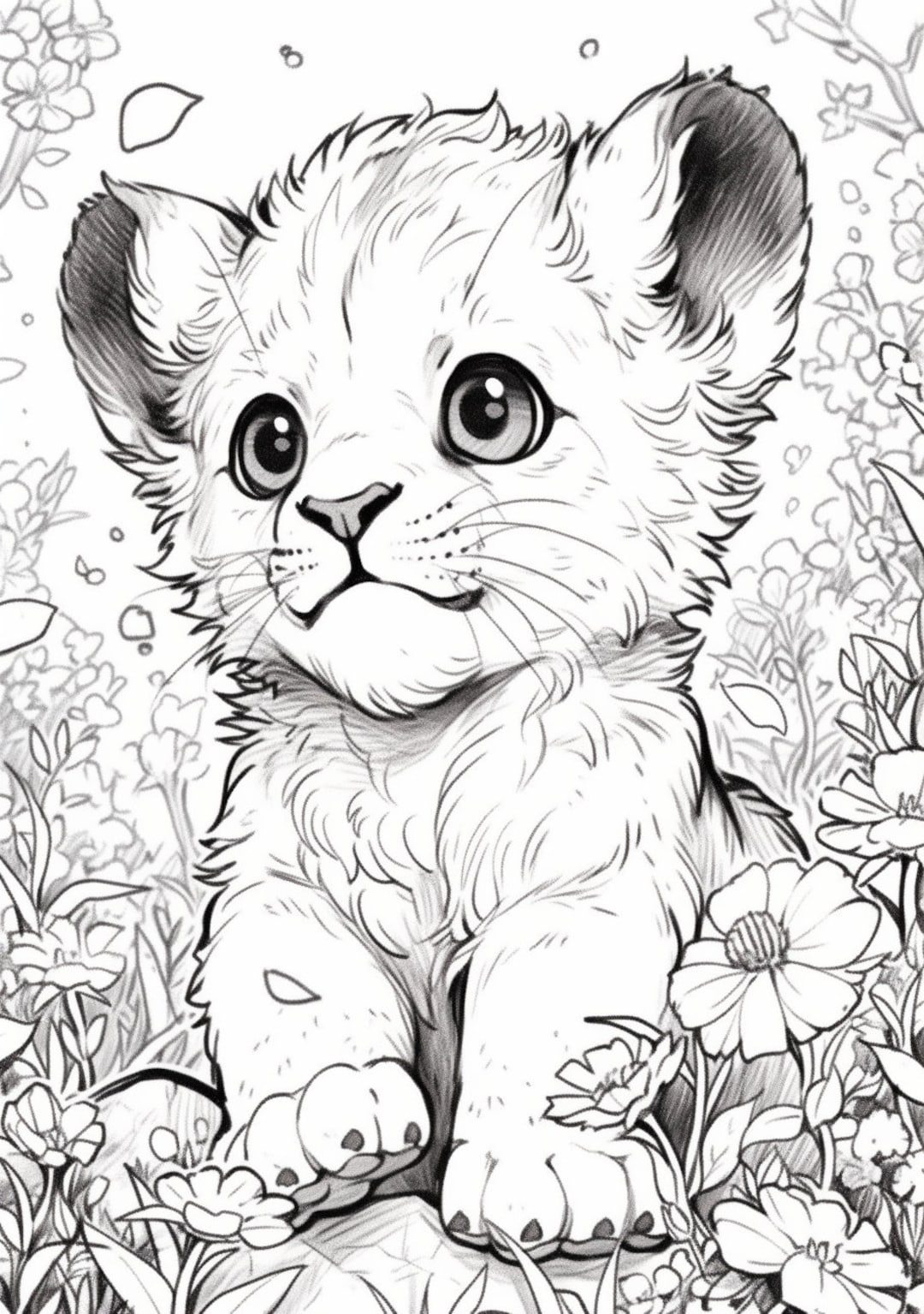 150 Lion Coloring Pages: Roaring Fun for Kids 130