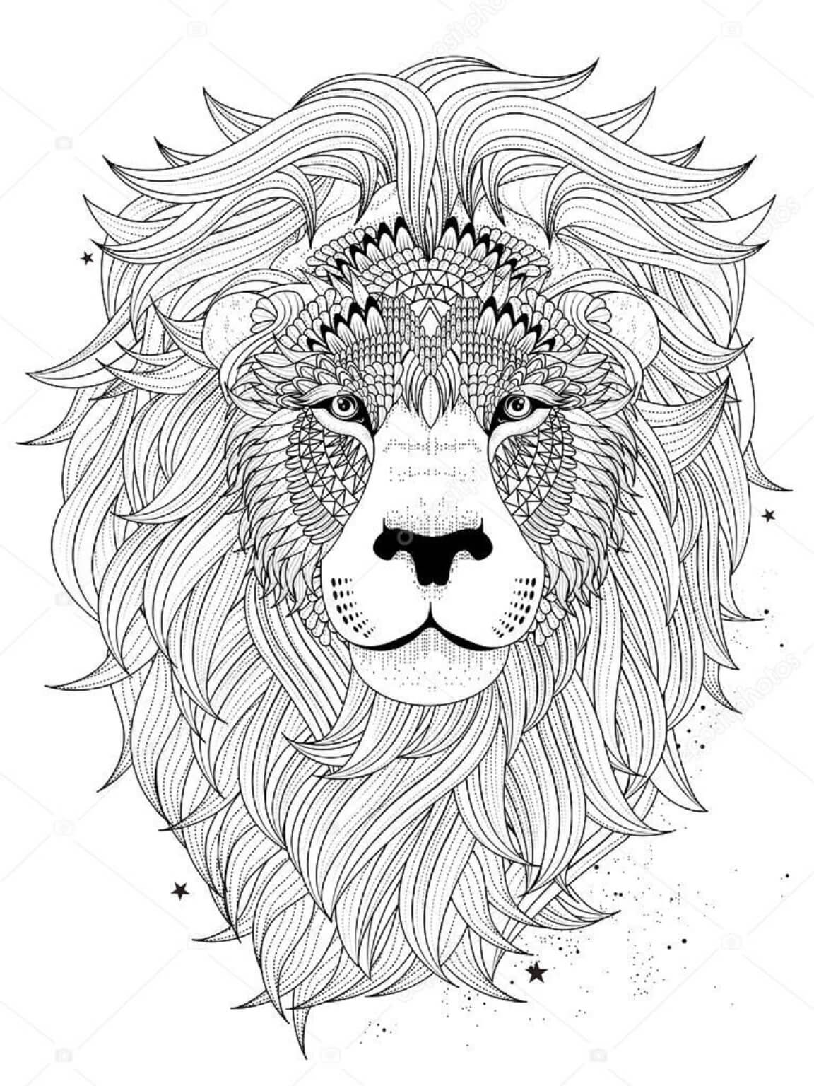 150 Lion Coloring Pages: Roaring Fun for Kids 132