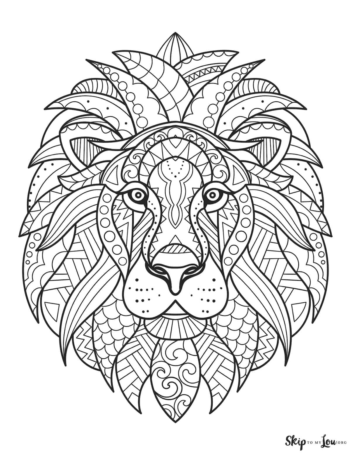 150 Lion Coloring Pages: Roaring Fun for Kids 133