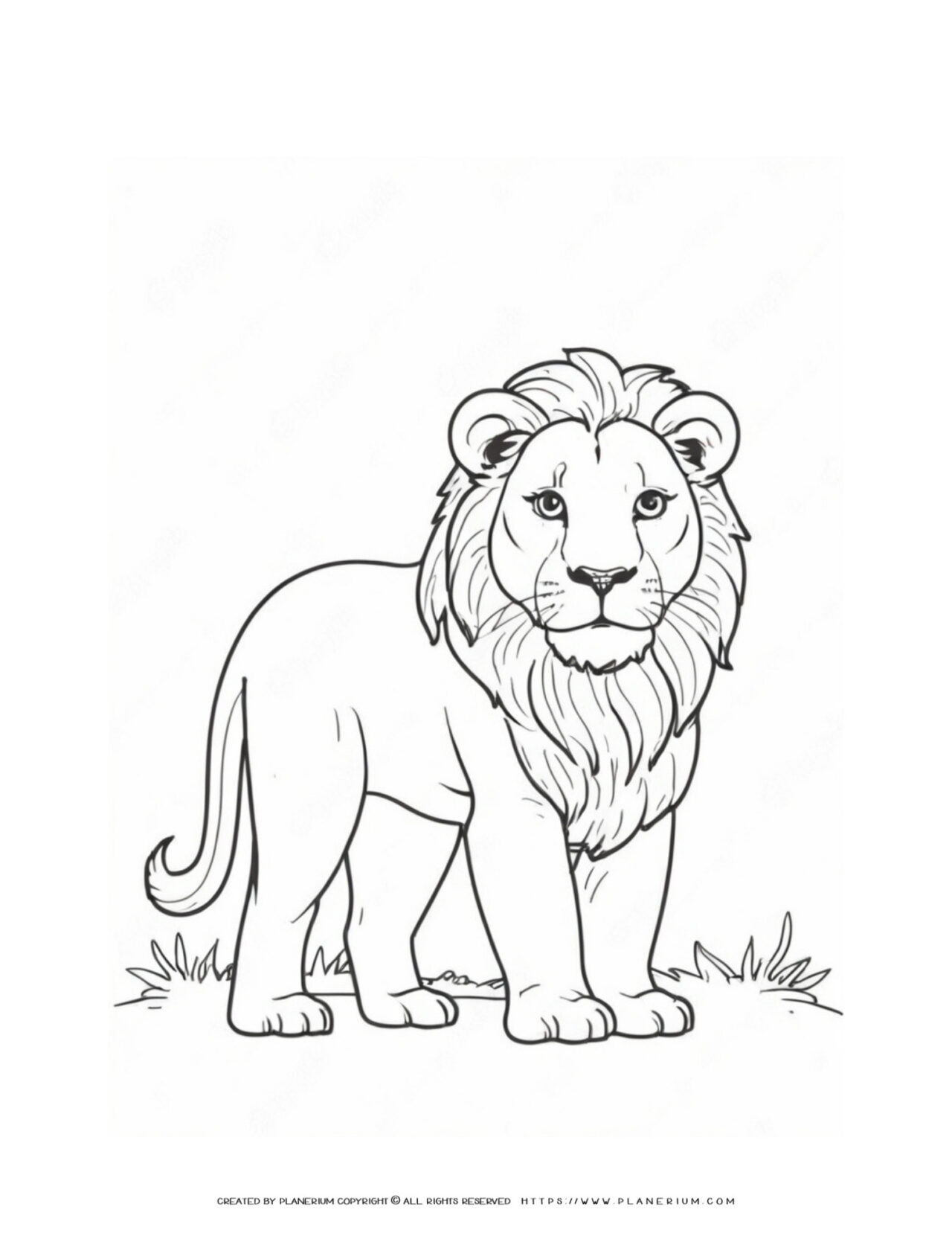 150 Lion Coloring Pages: Roaring Fun for Kids 139