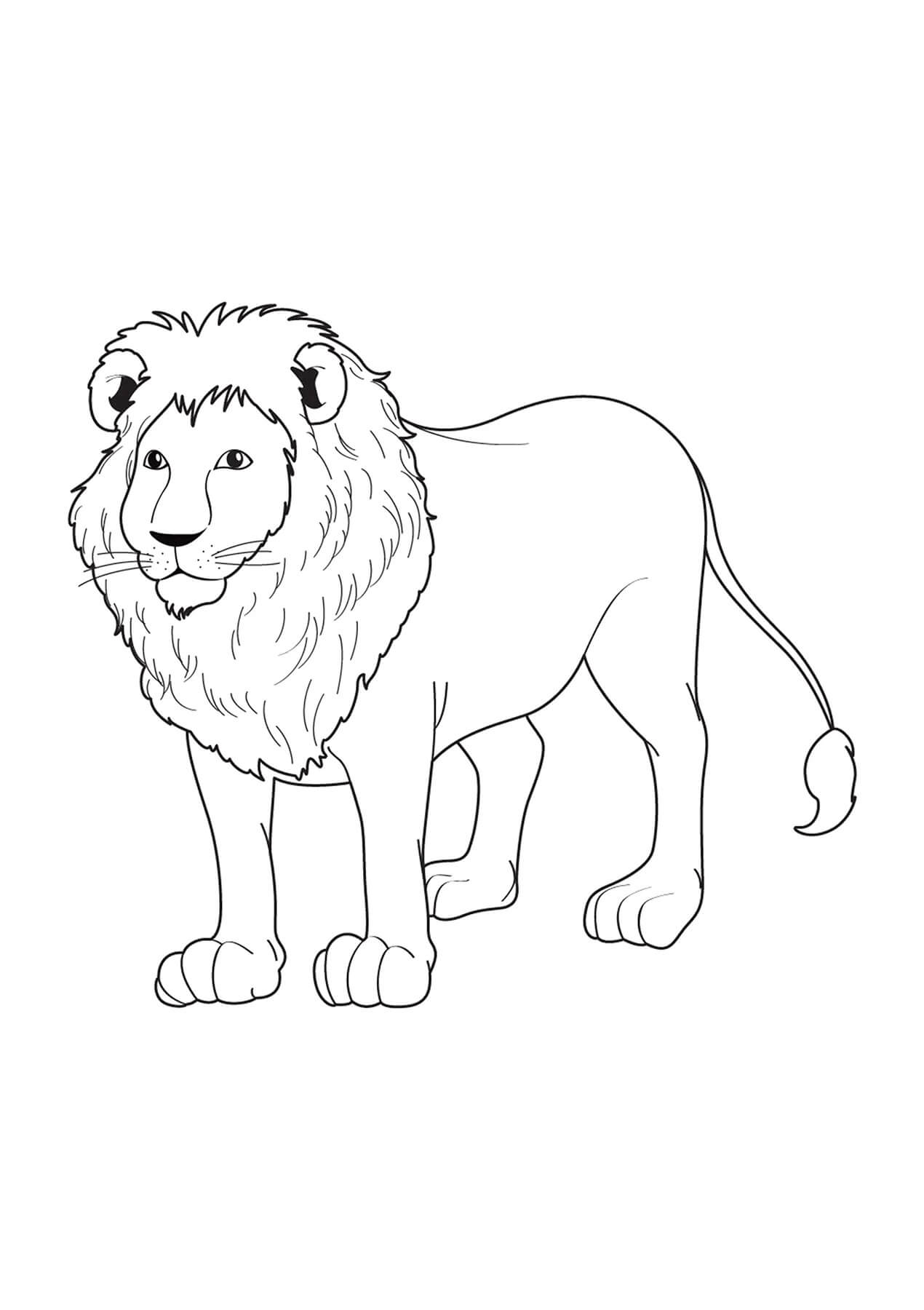 150 Lion Coloring Pages: Roaring Fun for Kids 141