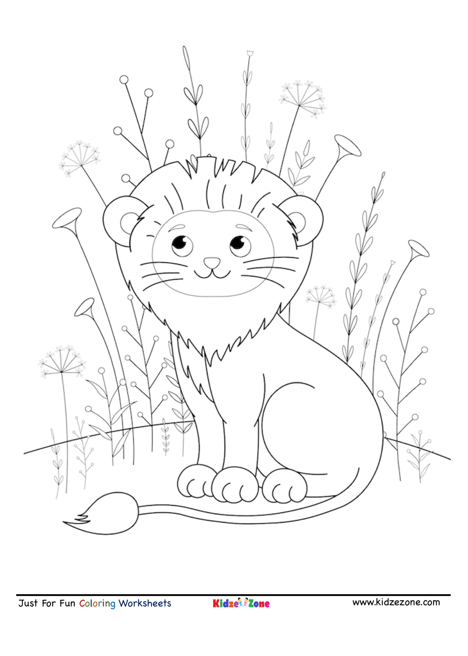 150 Lion Coloring Pages: Roaring Fun for Kids 148