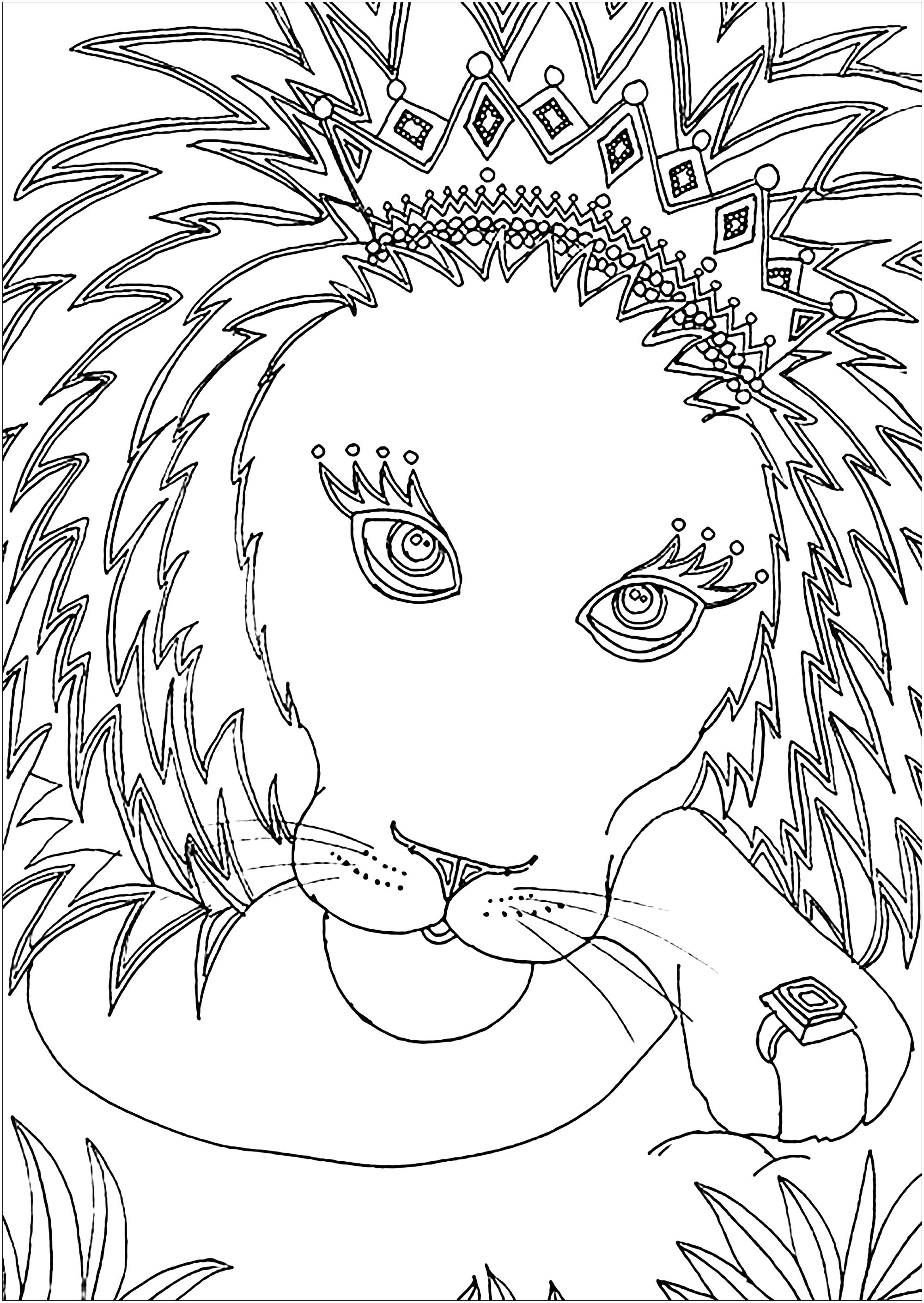 150 Lion Coloring Pages: Roaring Fun for Kids 150