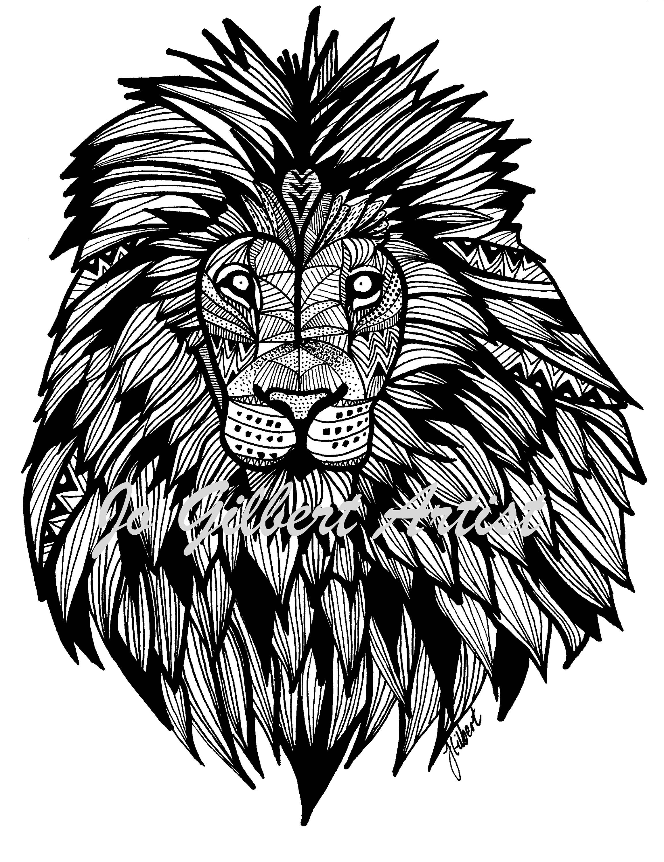 150 Lion Coloring Pages: Roaring Fun for Kids 151