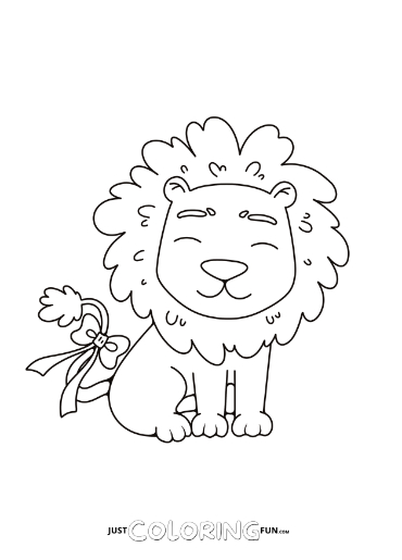 150 Lion Coloring Pages: Roaring Fun for Kids 24