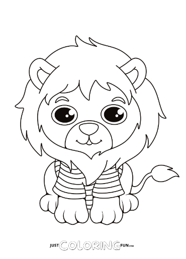 150 Lion Coloring Pages: Roaring Fun for Kids 25