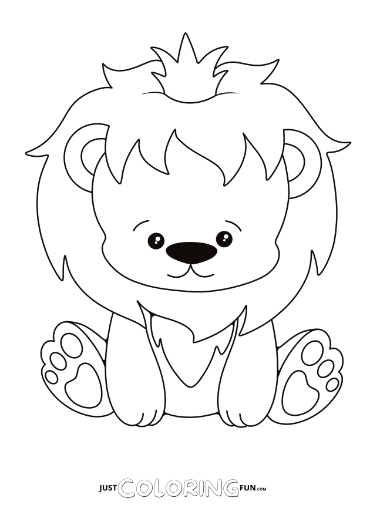 150 Lion Coloring Pages: Roaring Fun for Kids 26