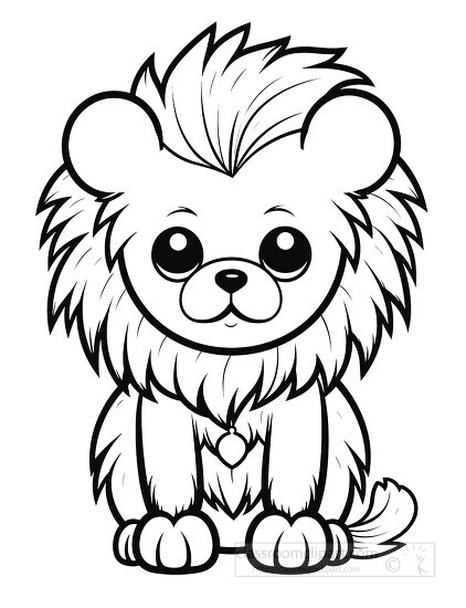 150 Lion Coloring Pages: Roaring Fun for Kids 40