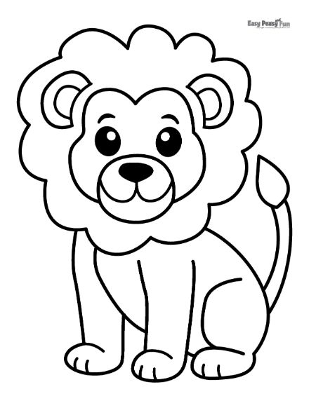 150 Lion Coloring Pages: Roaring Fun for Kids 42