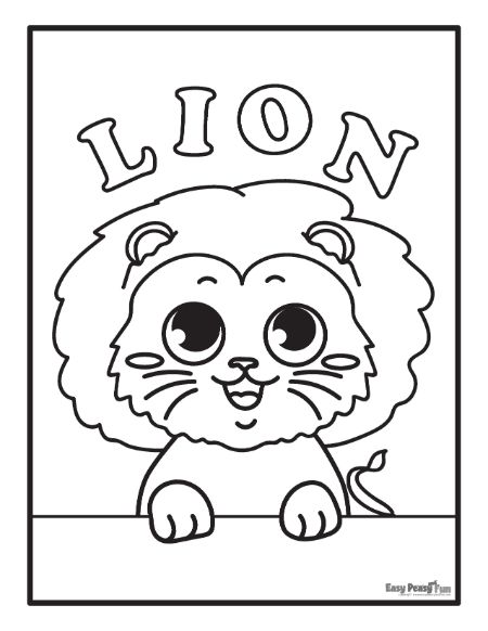 150 Lion Coloring Pages: Roaring Fun for Kids 44