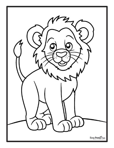 150 Lion Coloring Pages: Roaring Fun for Kids 46