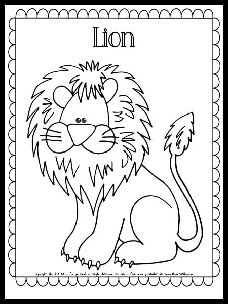 150 Lion Coloring Pages: Roaring Fun for Kids 48