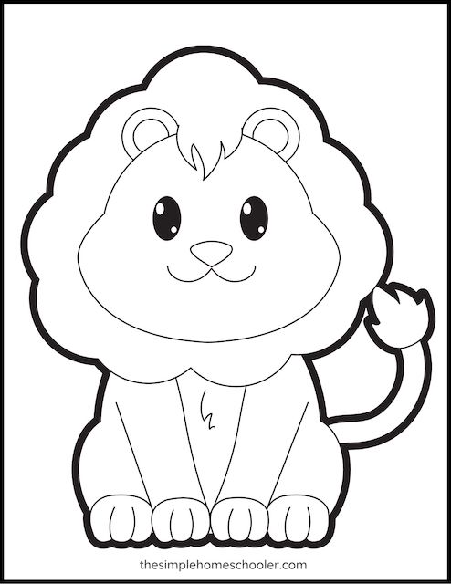 150 Lion Coloring Pages: Roaring Fun for Kids 54