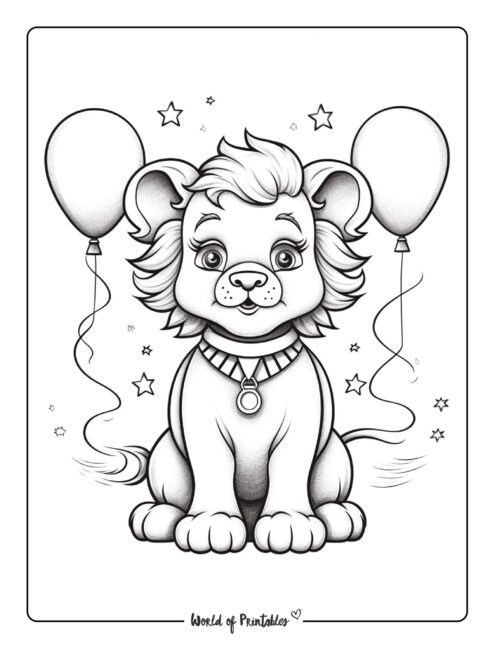 150 Lion Coloring Pages: Roaring Fun for Kids 57