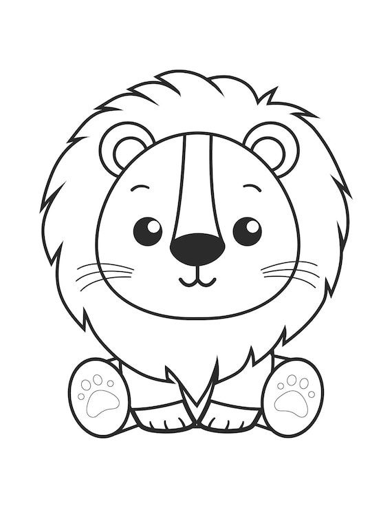 150 Lion Coloring Pages: Roaring Fun for Kids 61