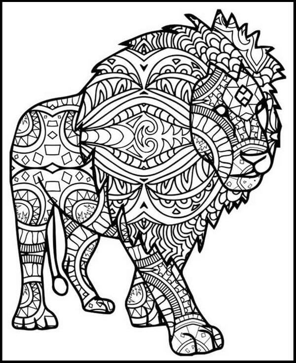 150 Lion Coloring Pages: Roaring Fun for Kids 63