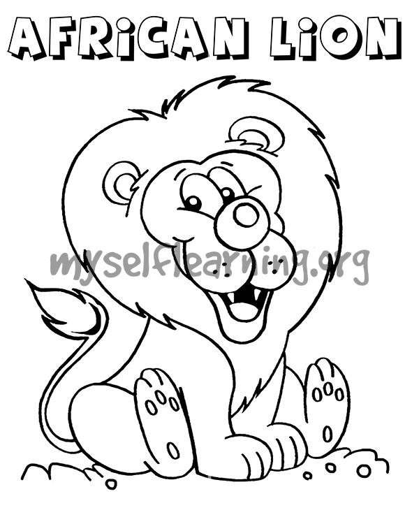 150 Lion Coloring Pages: Roaring Fun for Kids 64