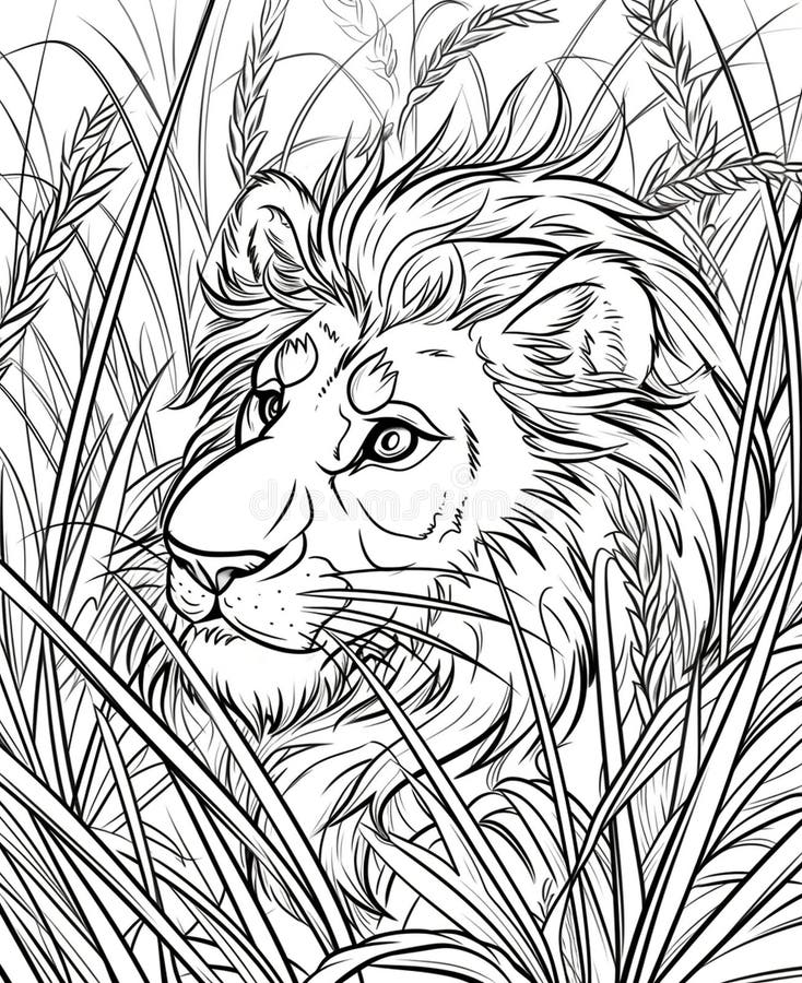 150 Lion Coloring Pages: Roaring Fun for Kids 83