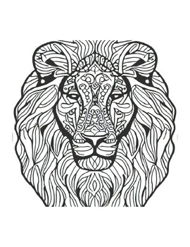 150 Lion Coloring Pages: Roaring Fun for Kids 9