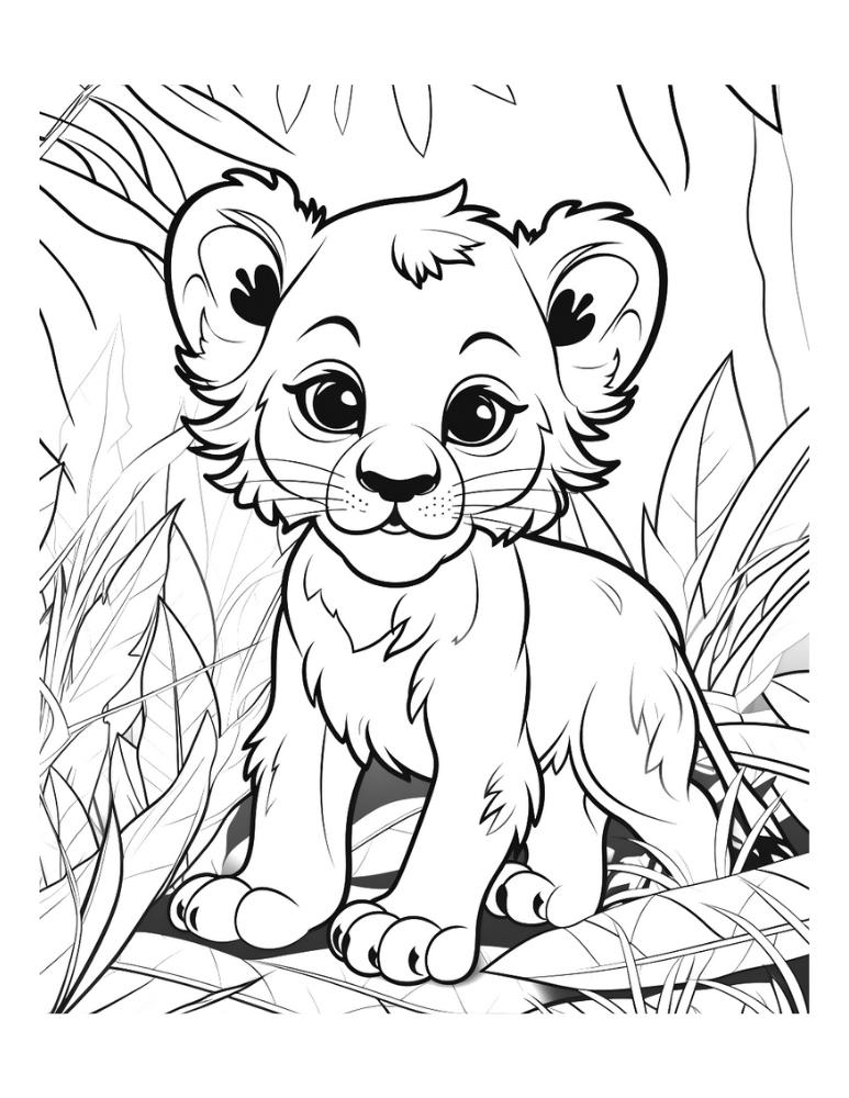 150 Lion Coloring Pages: Roaring Fun for Kids 91