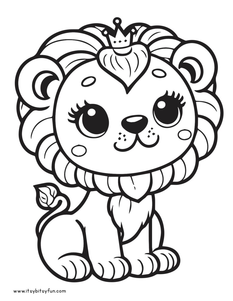 150 Lion Coloring Pages: Roaring Fun for Kids 97