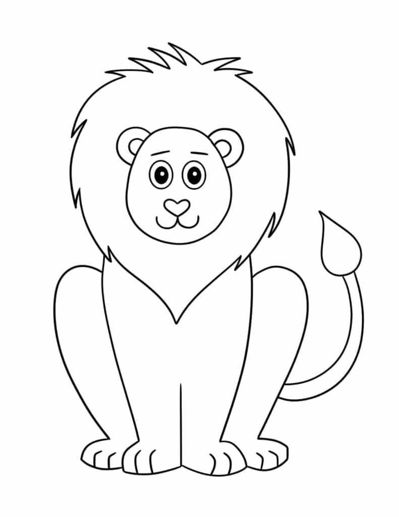 150 Lion Coloring Pages: Roaring Fun for Kids 98