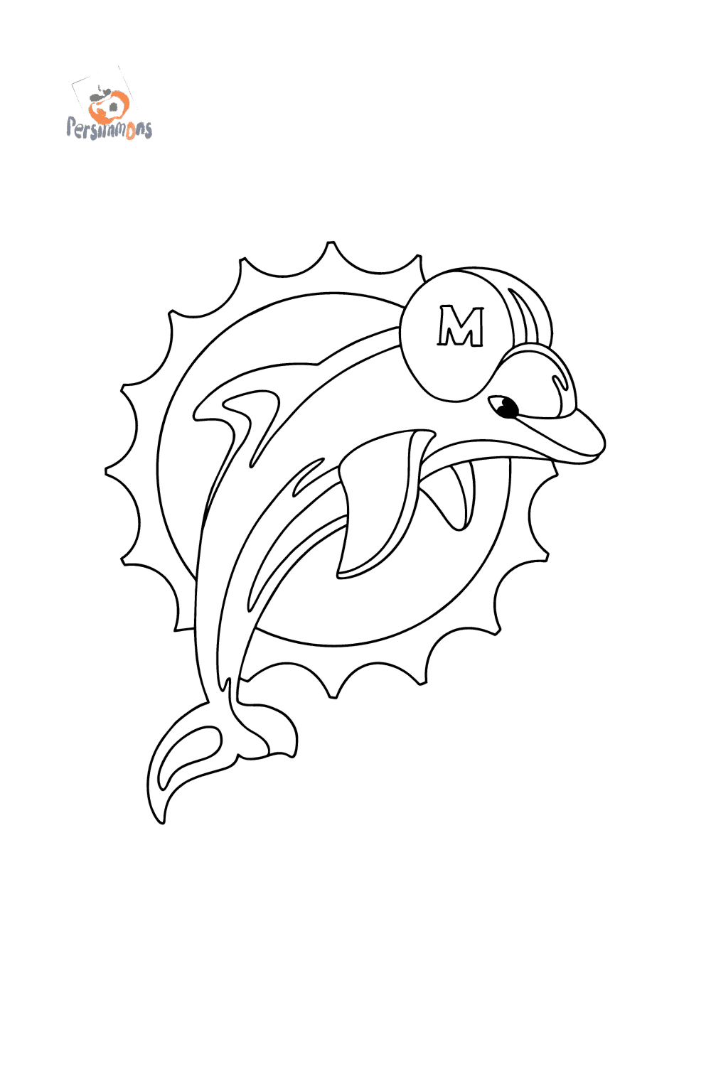 160+ Miami Dolphins Logo Coloring Pages Printable 2