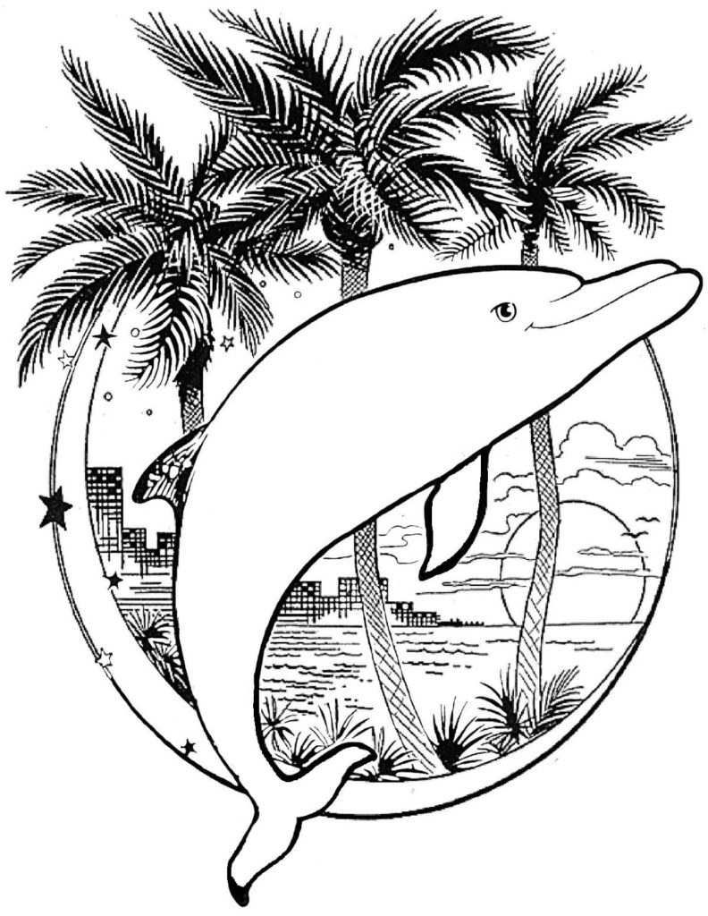 160+ Miami Dolphins Logo Coloring Pages Printable 33