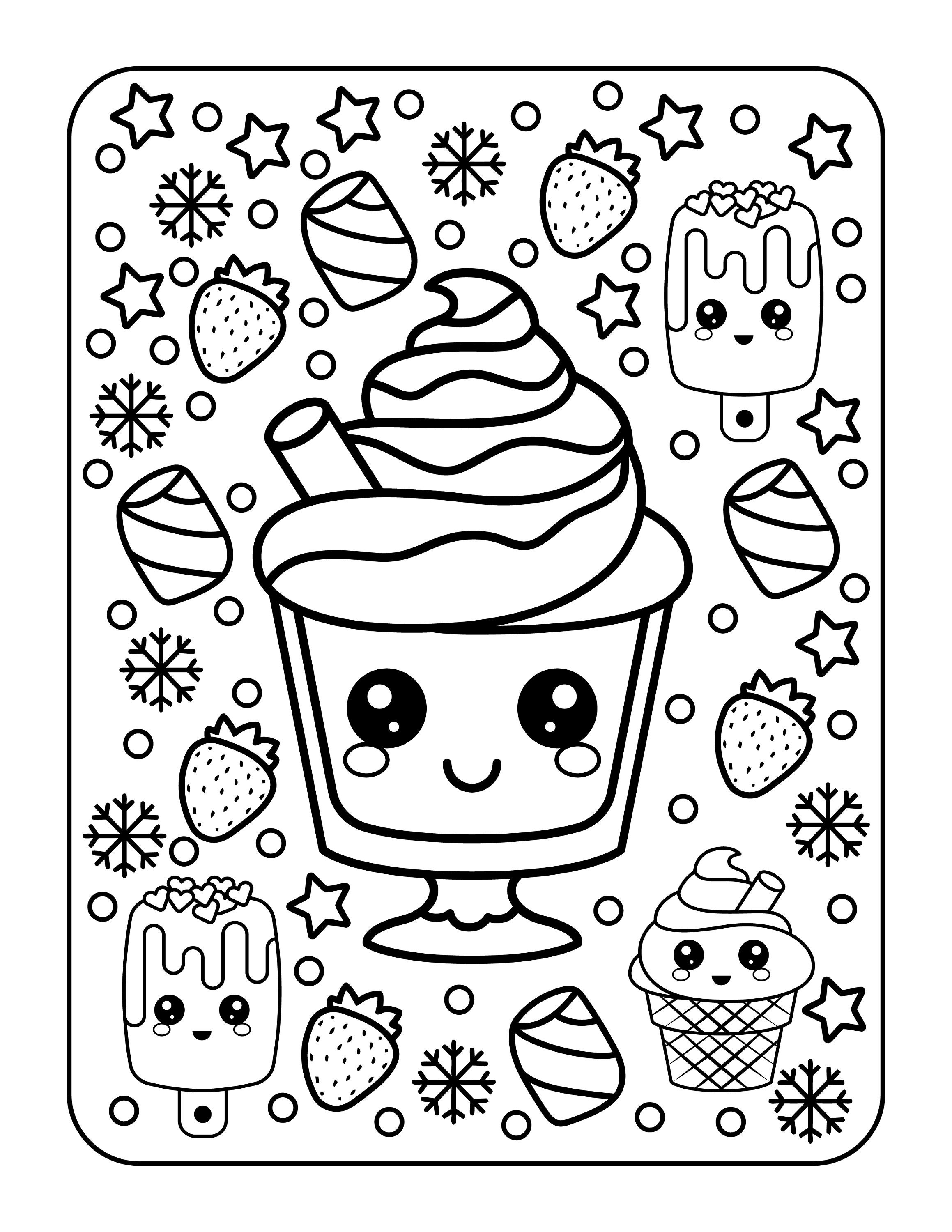 172+ Cinnamon Roll Hello Kitty Coloring Pages Printable 103