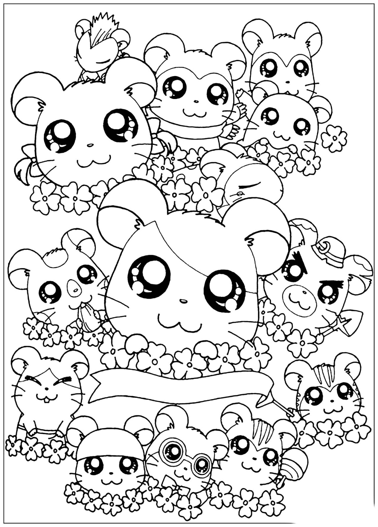 172+ Cinnamon Roll Hello Kitty Coloring Pages Printable 105