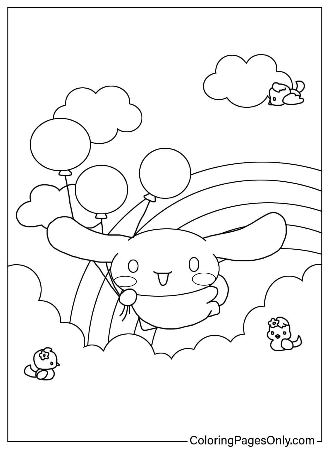 172+ Cinnamon Roll Hello Kitty Coloring Pages Printable 112