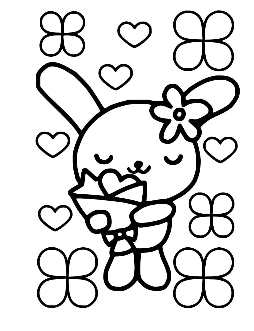 172+ Cinnamon Roll Hello Kitty Coloring Pages Printable 125