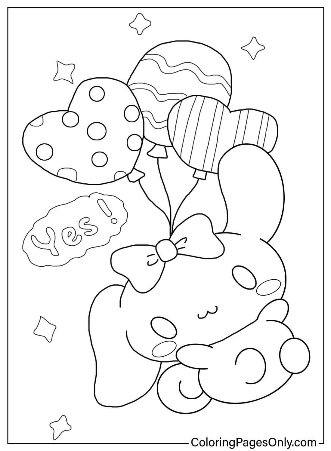 172+ Cinnamon Roll Hello Kitty Coloring Pages Printable 135