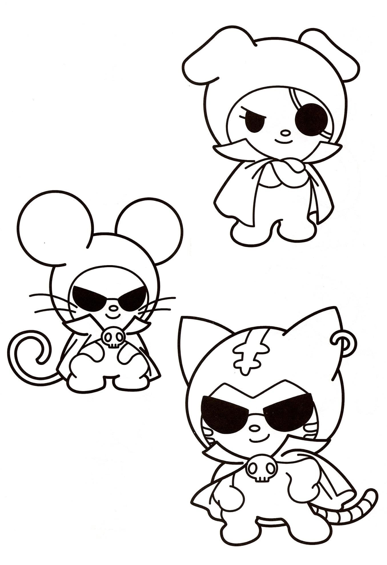 172+ Cinnamon Roll Hello Kitty Coloring Pages Printable 142