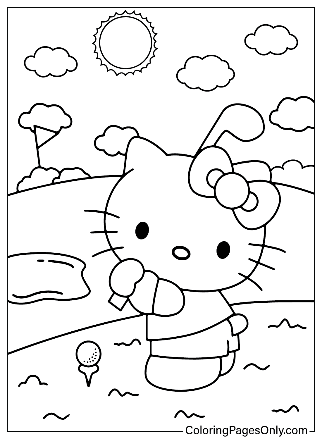 172+ Cinnamon Roll Hello Kitty Coloring Pages Printable 146