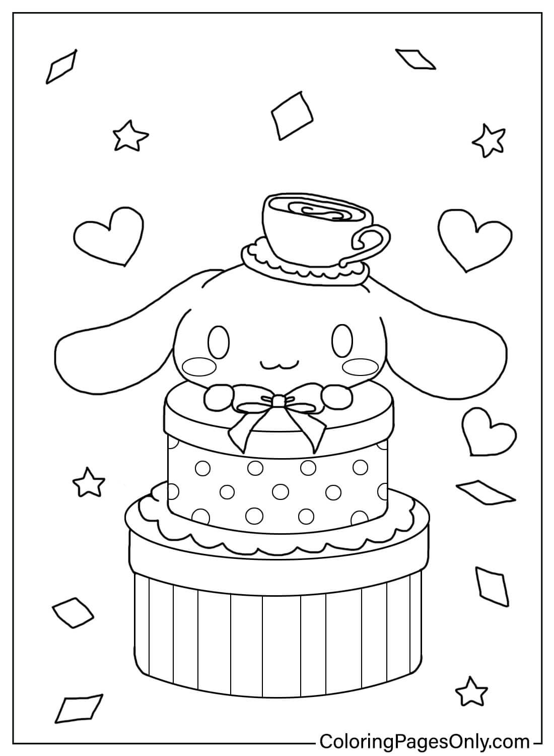 172+ Cinnamon Roll Hello Kitty Coloring Pages Printable 15