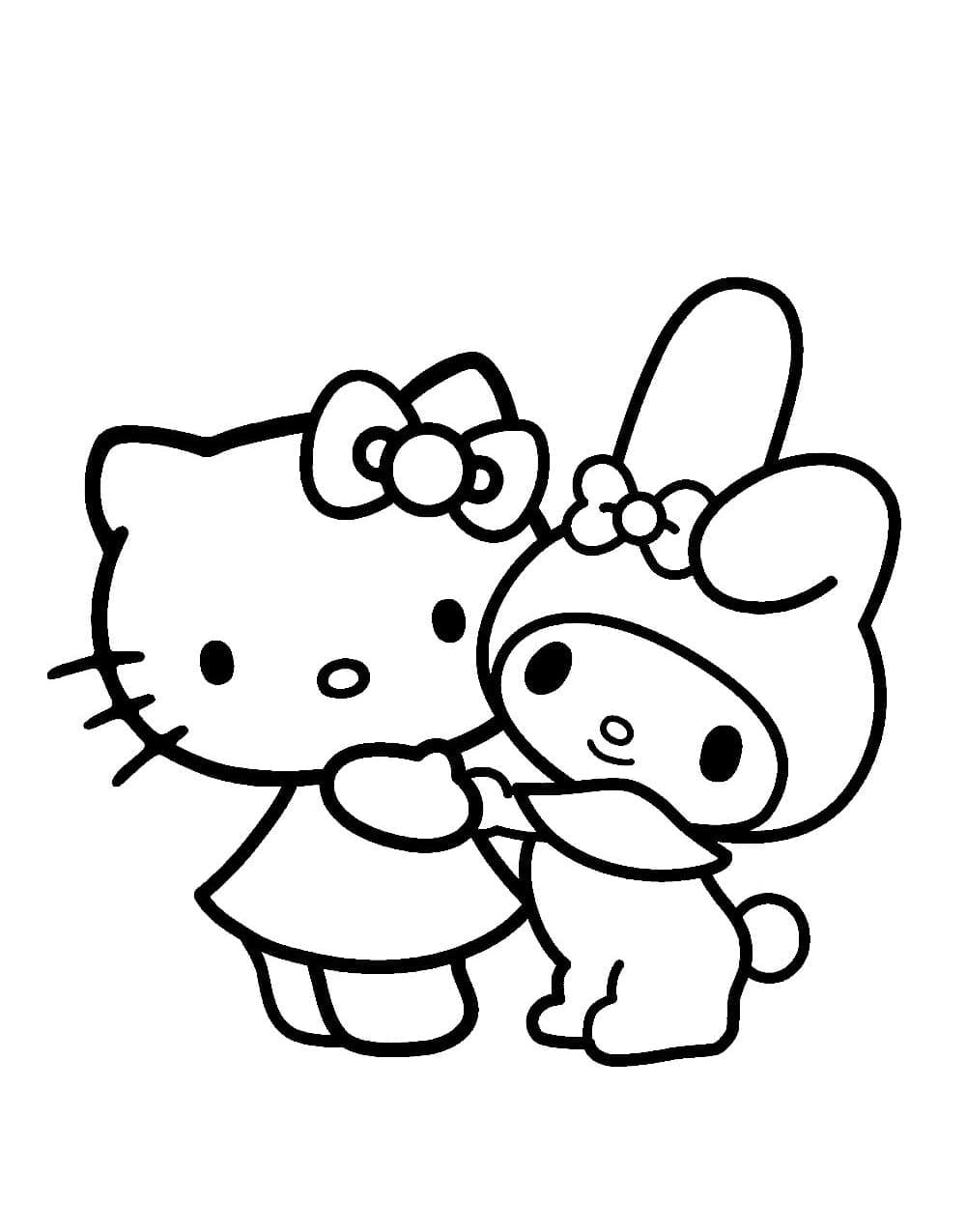 172+ Cinnamon Roll Hello Kitty Coloring Pages Printable 163