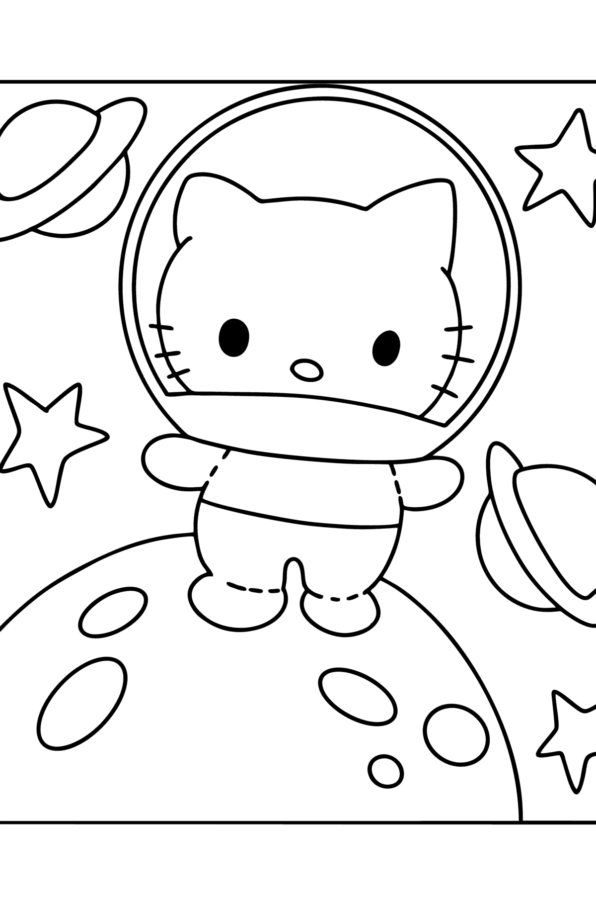 172+ Cinnamon Roll Hello Kitty Coloring Pages Printable 28