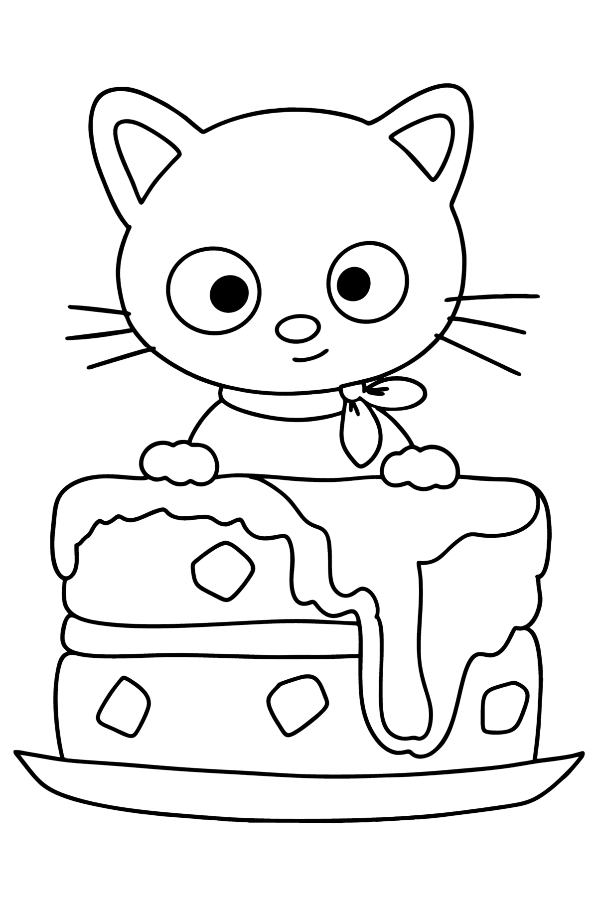 172+ Cinnamon Roll Hello Kitty Coloring Pages Printable 33