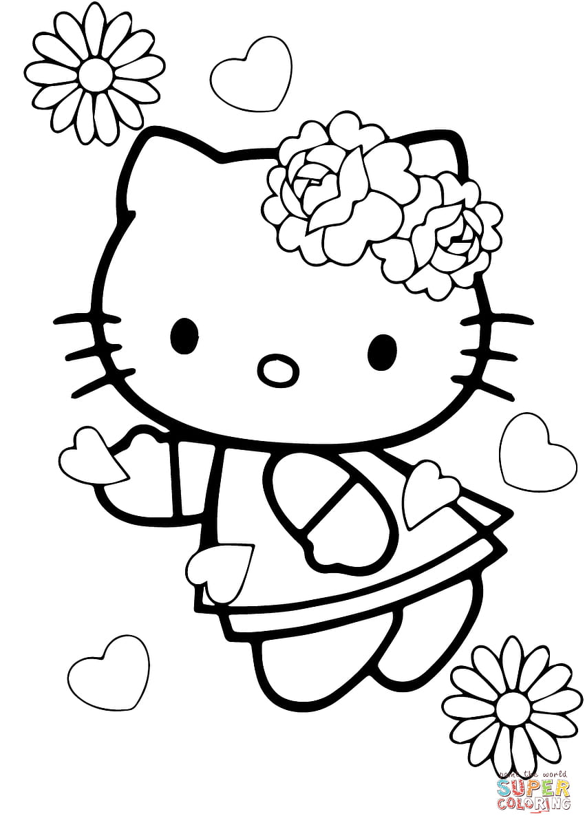 172+ Cinnamon Roll Hello Kitty Coloring Pages Printable 37