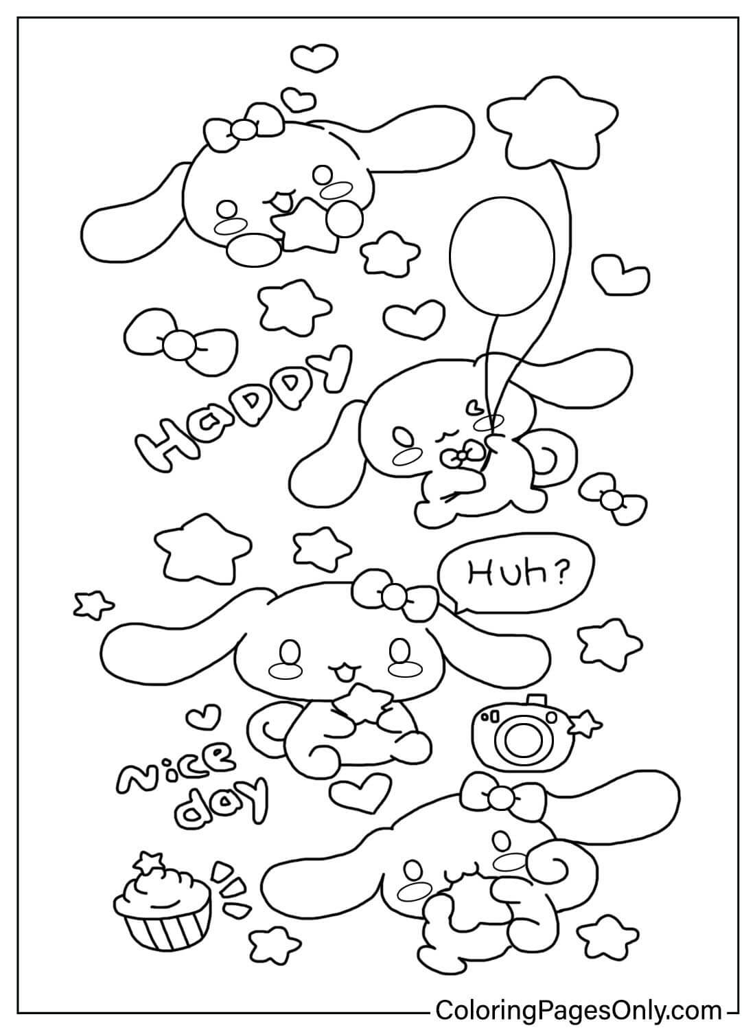 172+ Cinnamon Roll Hello Kitty Coloring Pages Printable 39