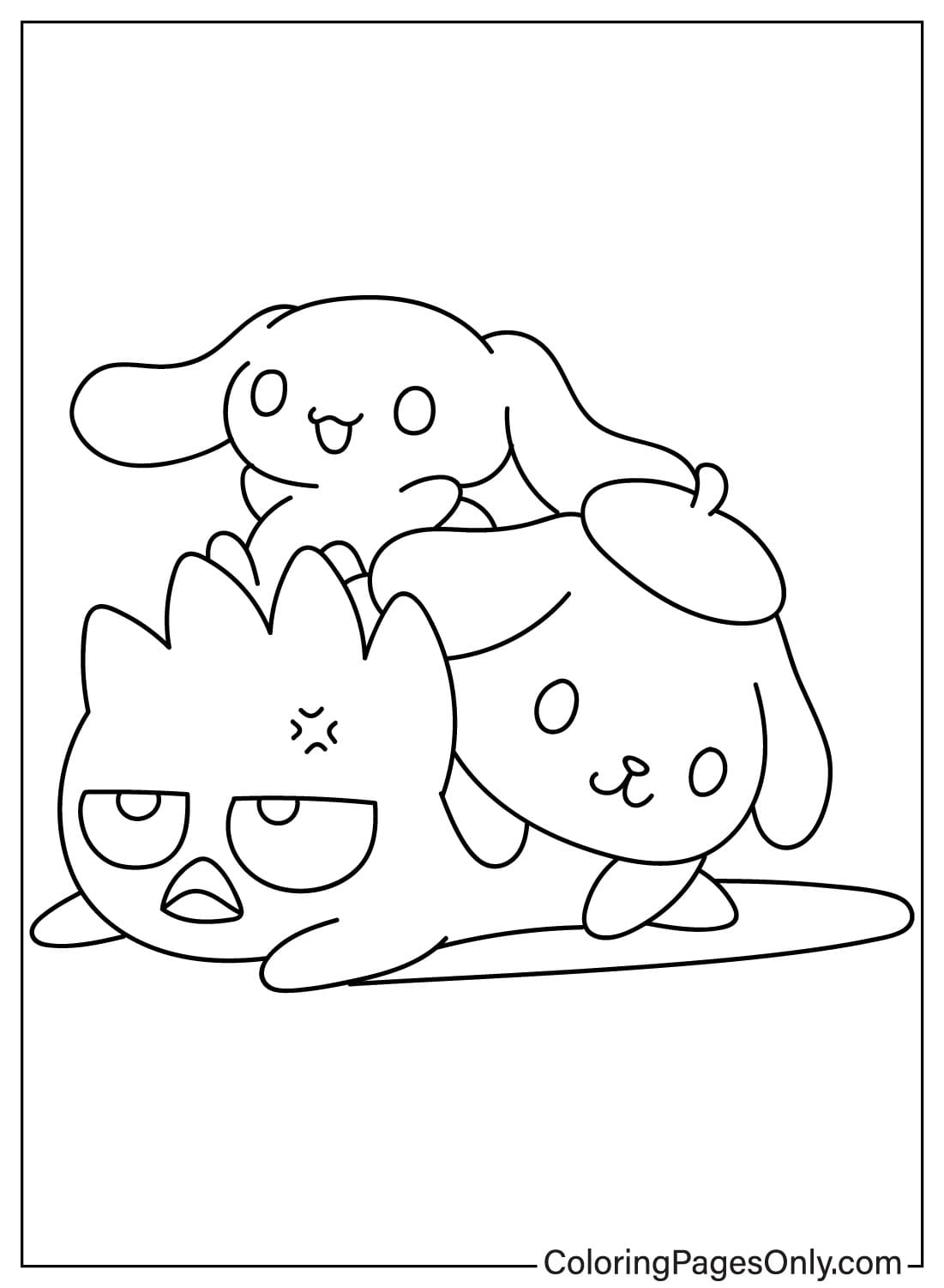 172+ Cinnamon Roll Hello Kitty Coloring Pages Printable 44