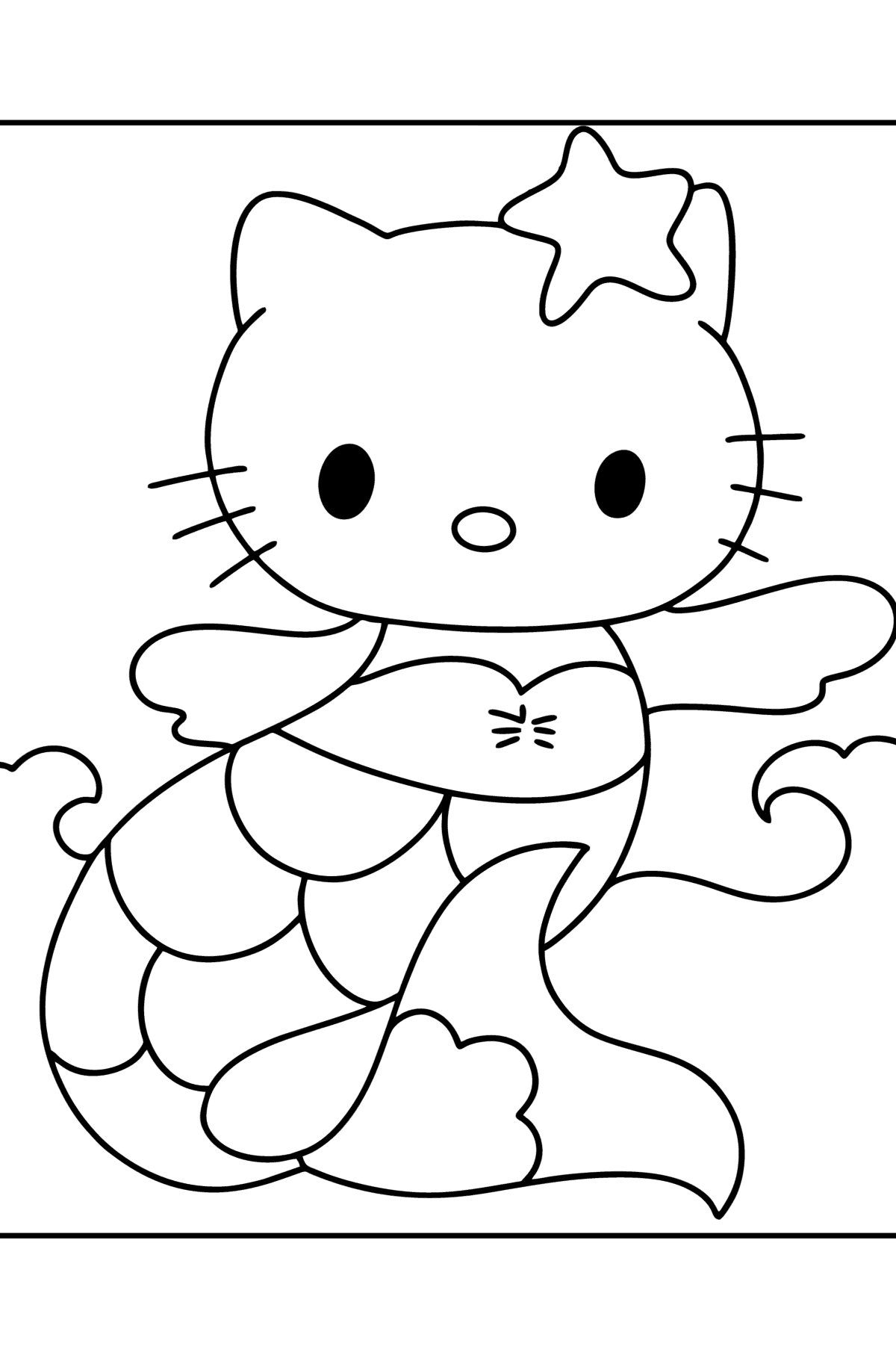 172+ Cinnamon Roll Hello Kitty Coloring Pages Printable 51