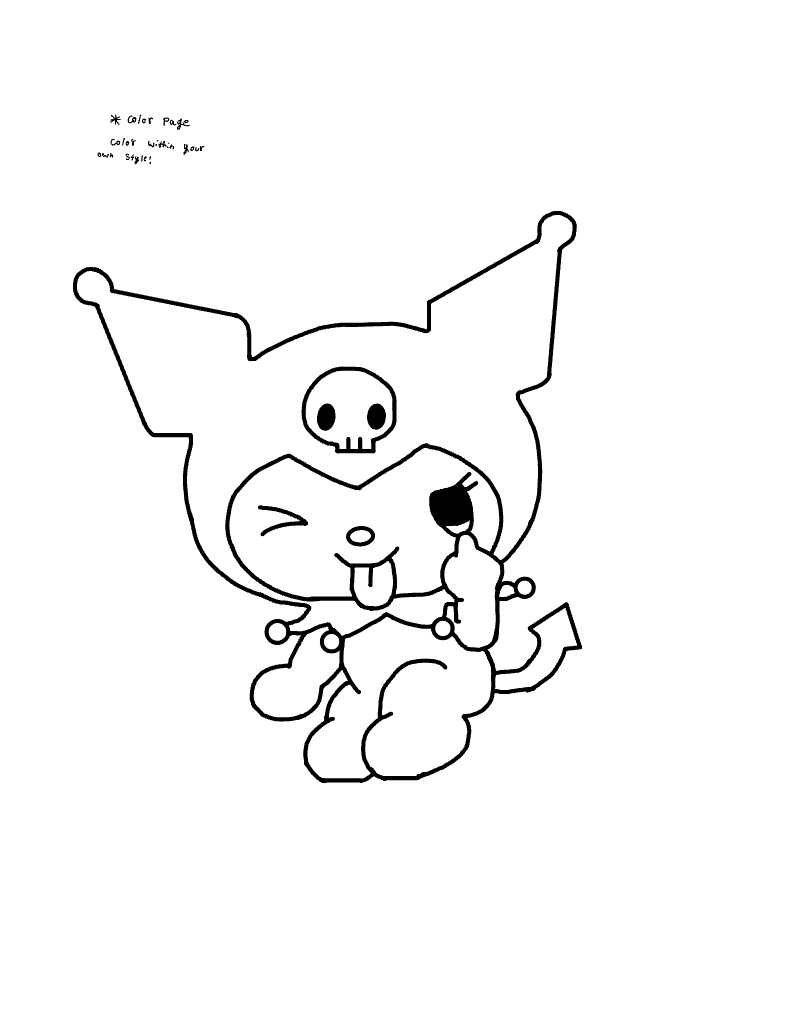 172+ Cinnamon Roll Hello Kitty Coloring Pages Printable 55