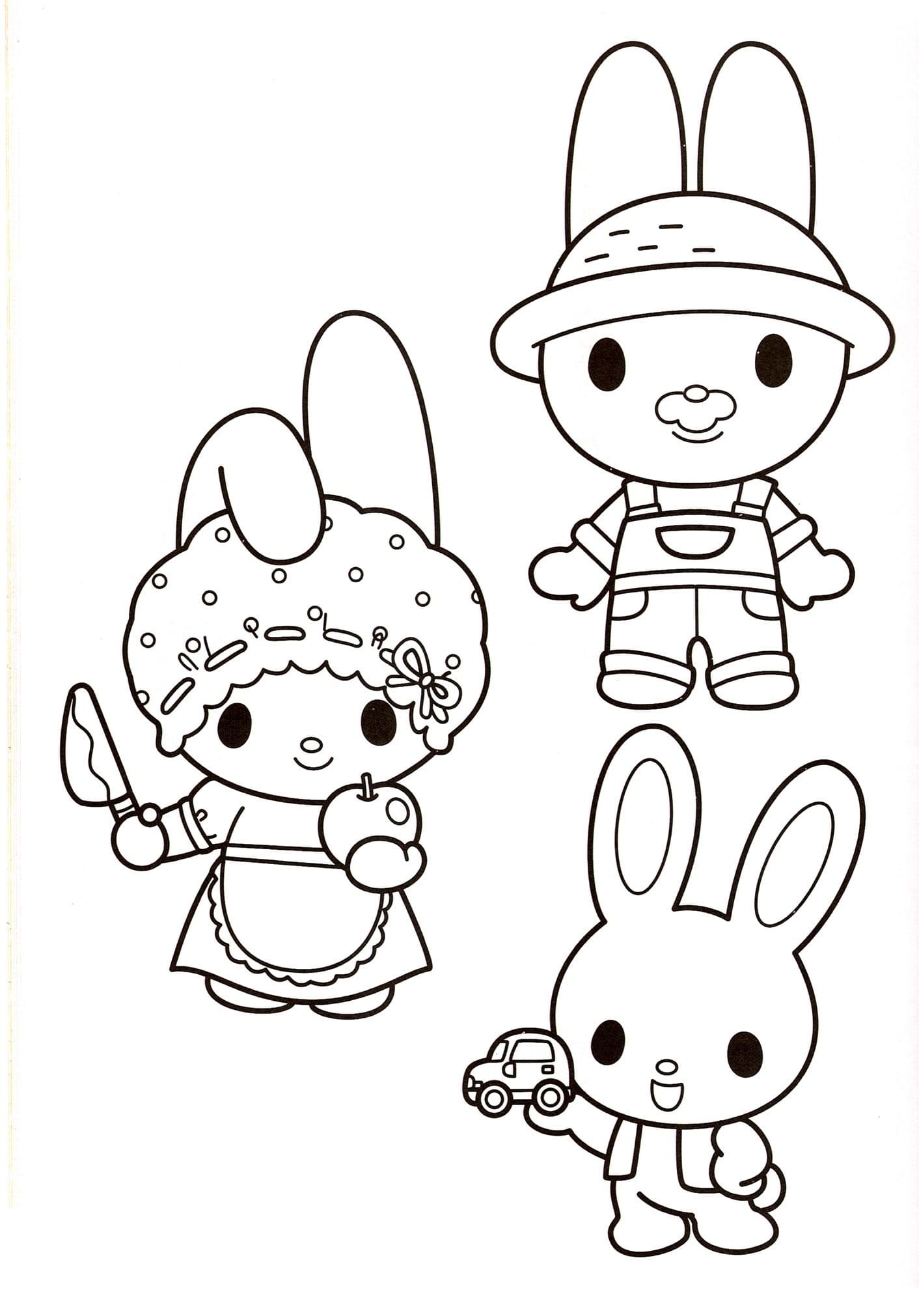 172+ Cinnamon Roll Hello Kitty Coloring Pages Printable 68