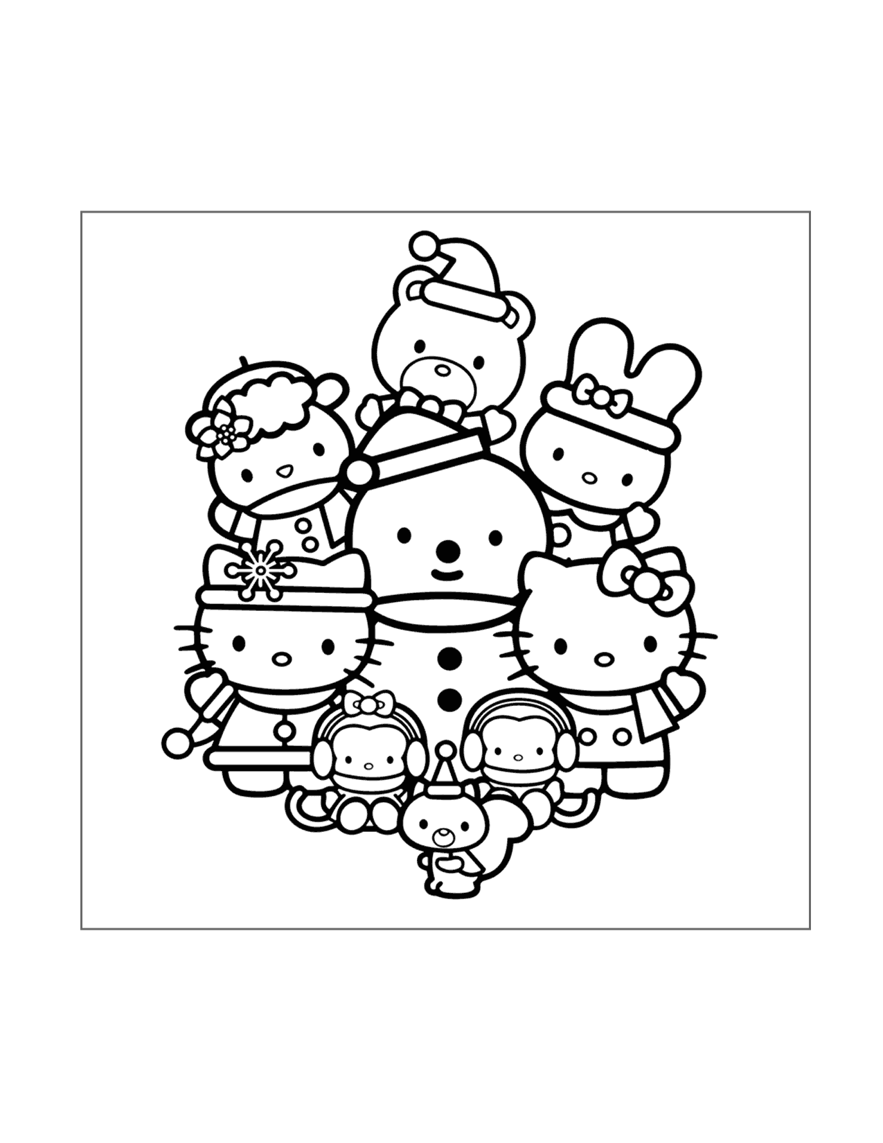 172+ Cinnamon Roll Hello Kitty Coloring Pages Printable 69