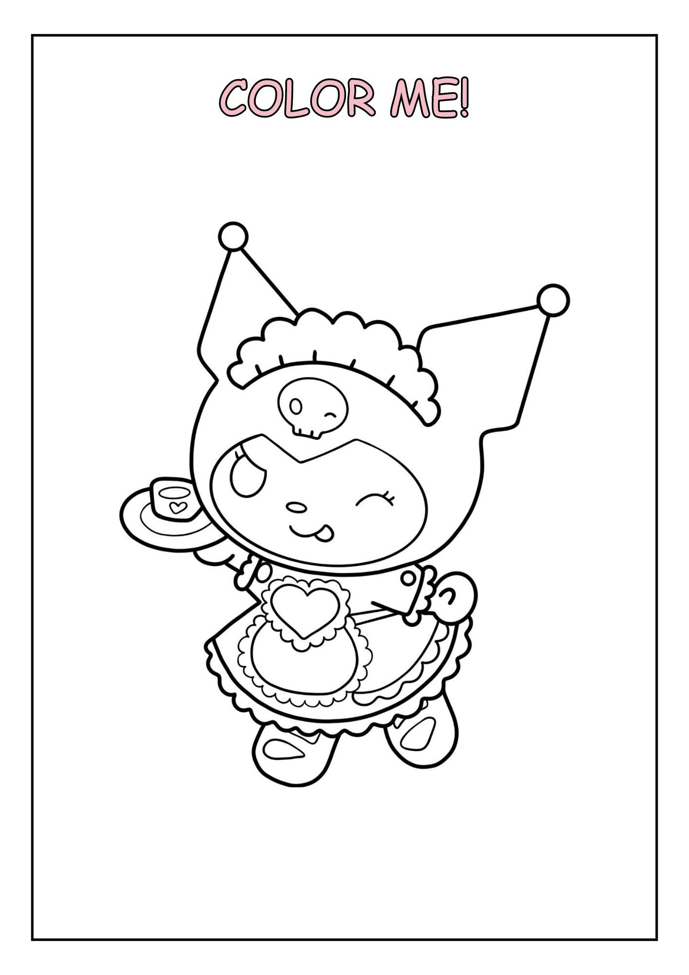 172+ Cinnamon Roll Hello Kitty Coloring Pages Printable 70