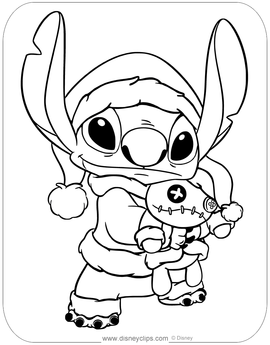 194+ Stitch with Glasses Coloring Page Printable 119